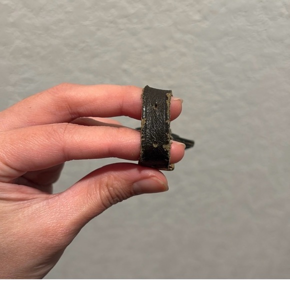 Louis Vuitton Dark Brown Leather Luggage Tag - Picture 2 of 6